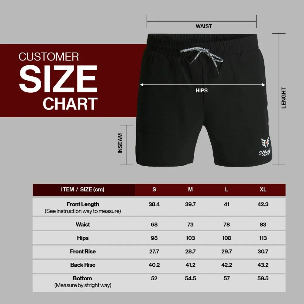 Sweaty Champs Mens Workout Gym Shorts - Picture 6 of 6